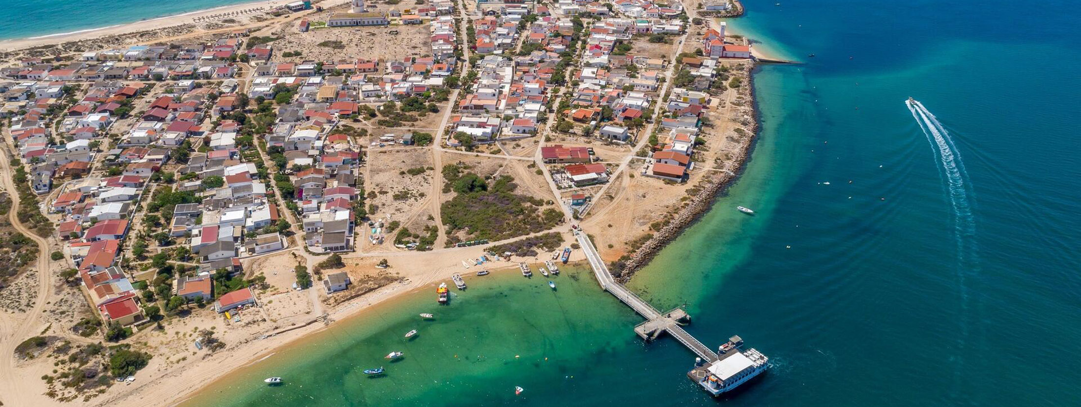 Scenic Algarve coastline with sandy beach and ocean
