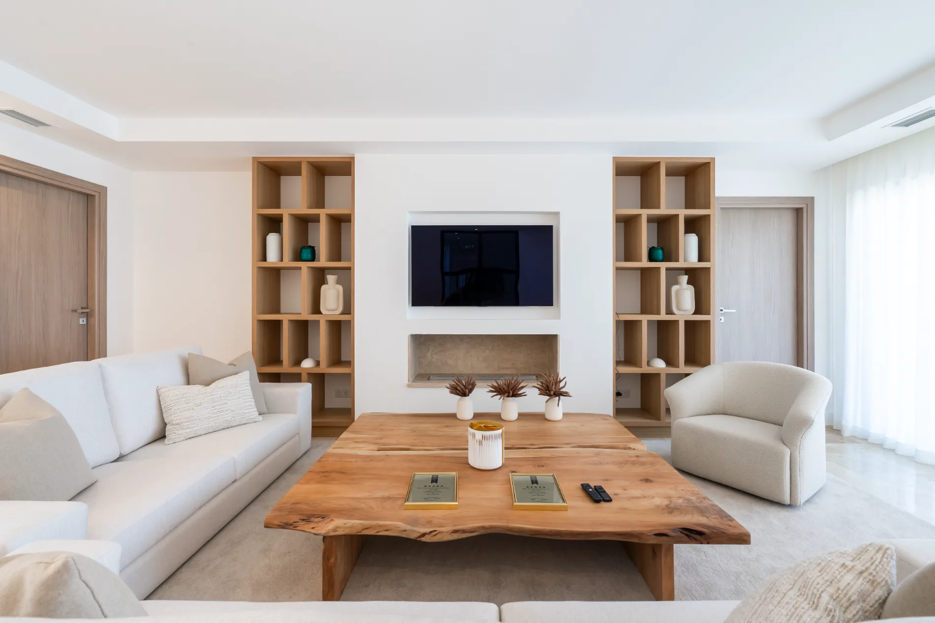 Living Room with Fireplace